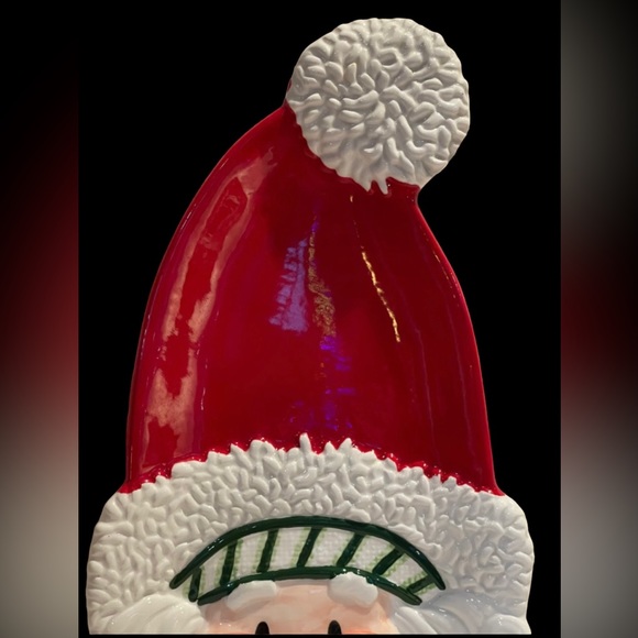Fitz And Floyd Stocking Stuffers  Series Santa Server Plate - Picture 2 of 5